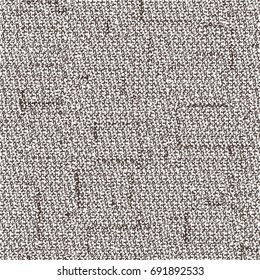 Old wool blanket. Distressed carpet texture. Abstract vector.