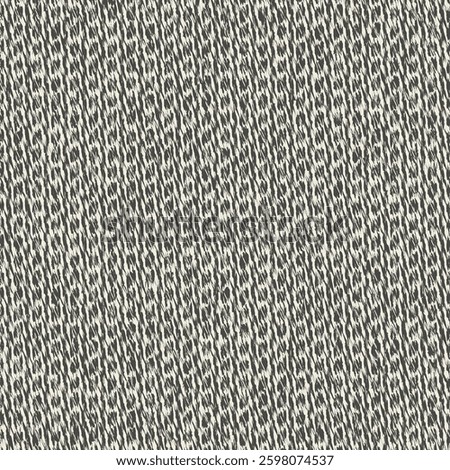 Old woolen or cotton fabric, braided in black and white, with a pattern of chained links. Used rug texture. Knitted background. Abstract vector seamless.
