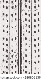 Old and worn architectural scaffold safety scaffold texture vector image - illustration.