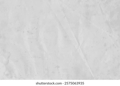 Old worn crumpled grey paper stained background texture. Vintage light gray dirty sheet