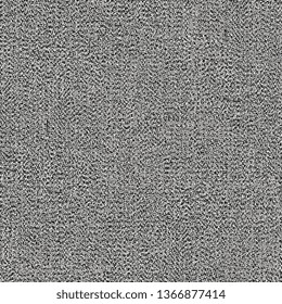 Old, worn fabric texture. Gray, rough, flecked cloth background. Vector illustration. 