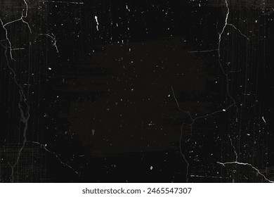 Alte abgenutzte Grunge-Foto, Vektorgrafik Muster verblasste Retro-Foto-Hintergrund, Körnung Falten Textur.