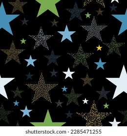 Old worn, scratched pattern.  Stars and scrapes are laid out in an interesting seamless pattern.