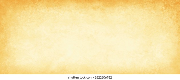 Old yellow paper background with white center and brown border with old vintage texture stains, distressed parchment paper vector design