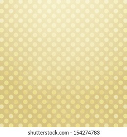 Old Yellow Spotted Paper With Translucent Polka Dots (vector EPS 10)