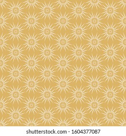 olden background with stars pattern. seamless wallpaper, color on the picture: gold, white. Modern design vector graphic.