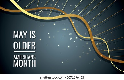 Older Americans Month. Design suitable for greeting card poster and banner