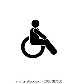 older man glyph icon. Element of Development illustration icon. Signs and symbols can be used for web, logo, mobile app, UI, UX