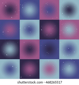 Old-fashioned abstract geometric seamless pattern