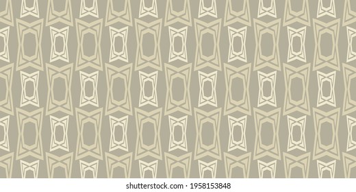 Old-fashioned background pattern with geometric elements in beige shades in vintage style. Seamless pattern, texture. Suitable for design book cover, poster, wallpaper, invitation, cards. Vector