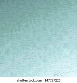 Old-fashioned blue background with squares