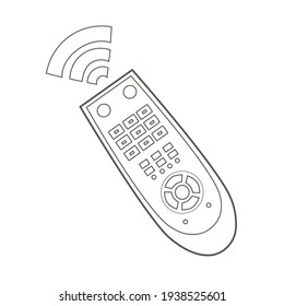 Old-fashioned control panel icon. Simple linear vector monochrome illustration isolated on white background.