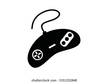 old-fashioned joystick icon vector. game symbol