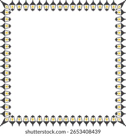 Old-fashioned lantern frame. Outdoor light lamps template. Street light illustration