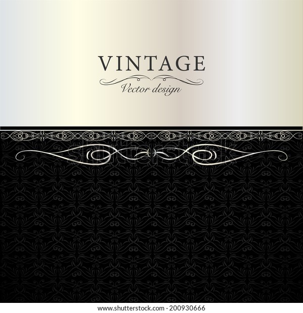 Oldfashioned Manuscript Vector Frame Straight Nails Stock Vector ...