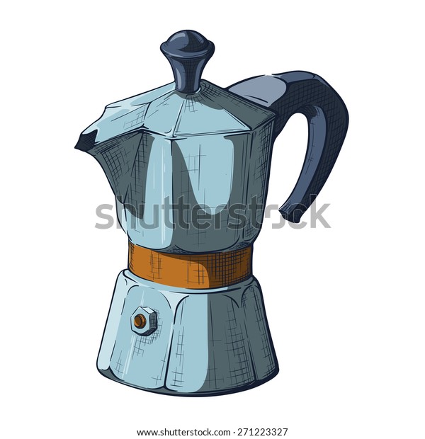 Oldfashioned Moka Pot Brewing Espresso 