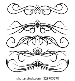 old-fashioned ornamental twist and swirls stack fingers drawn vector design component makeup line classic white ritual group traditional make edge pile old elderly elegant look ornate fancy heart beau