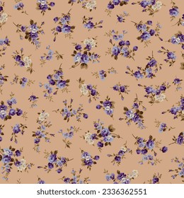 An old-fashioned rose flower pattern perfect for textiles,