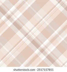 Old-fashioned tartan textile fabric, complexity seamless plaid texture. Poncho background pattern check vector in light and white colors palette.