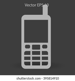 Old-fashioned telephone - retro style vector