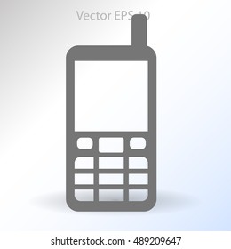 Old-fashioned telephone - retro style vector
