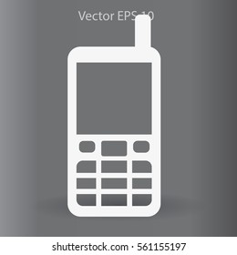 Old-fashioned telephone - retro style vector