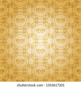 Old-fashioned wallpaper in retro style for your design vector image