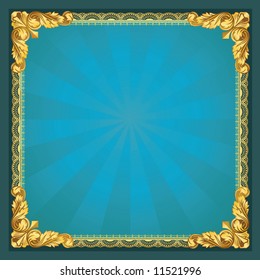 Old-Fasioned Golden Frame