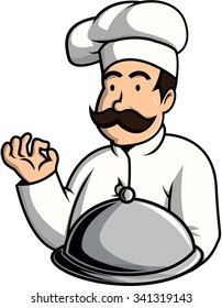 Oldman chef illustration design