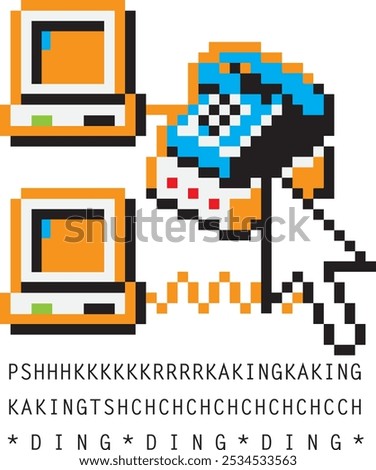 oldschool dial-up internet from the 90's
