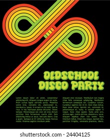 Oldschool Disco Party Flyer Design Template