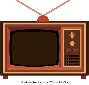 Old-School Television – Nostalgic Electronics Clipart