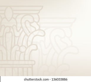 old-style greece column. eps10 vector illustration