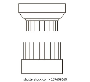 old-style greece column. eps10 vector illustration