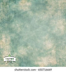 Old-style vector background with textured vintage elements