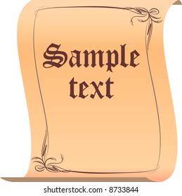 Old-style vector frame