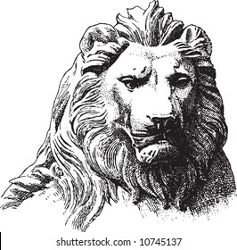 Old-time engraving of the Lion