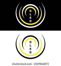 OLED Logo Template, Circle Logo design