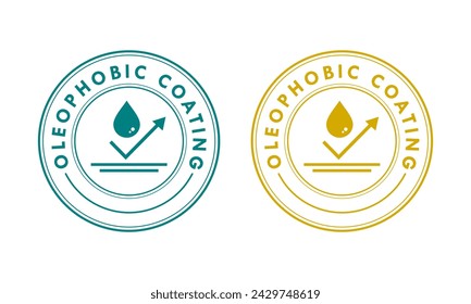 Oleophobic coating design template illustration