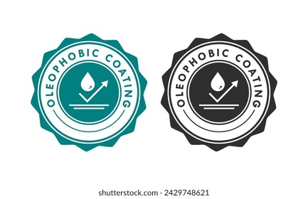 Oleophobe Beschichtung Design Template Illustration