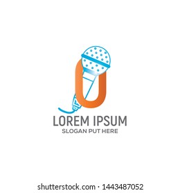 O-Letter Microphone logo/identity for use entertainment