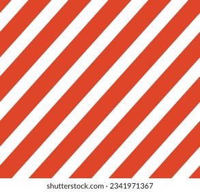 OLGA (1979) “diagonal stripes” textile seamless pattern • Late 1970’s fashion style, fabric print (vivid red and white stripes).