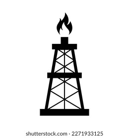 Oli derrick icon design. isolated on white background. vector illustration