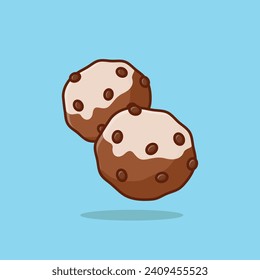 Oliebollen simple cartoon vector illustration traditional food concept icon isolated