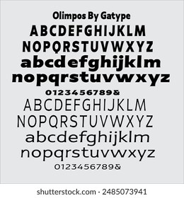 Olimpos is a Display sans font that is absolutely perfect for editorial headlines. Her large, bold and slender figure is perfect for posters, t-shirts.