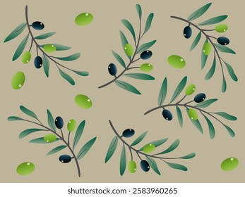 It is an olive background.