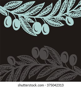 Olive background vector illustration