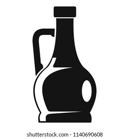Olive bottle icon. Simple illustration of olive bottle vector icon for web design isolated on white background