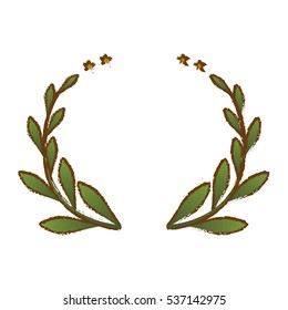 olive branch emblem icon image vector illustration design 