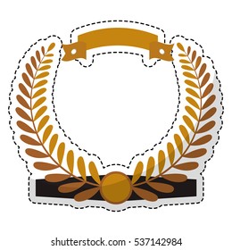 olive branch emblem icon image vector illustration design 